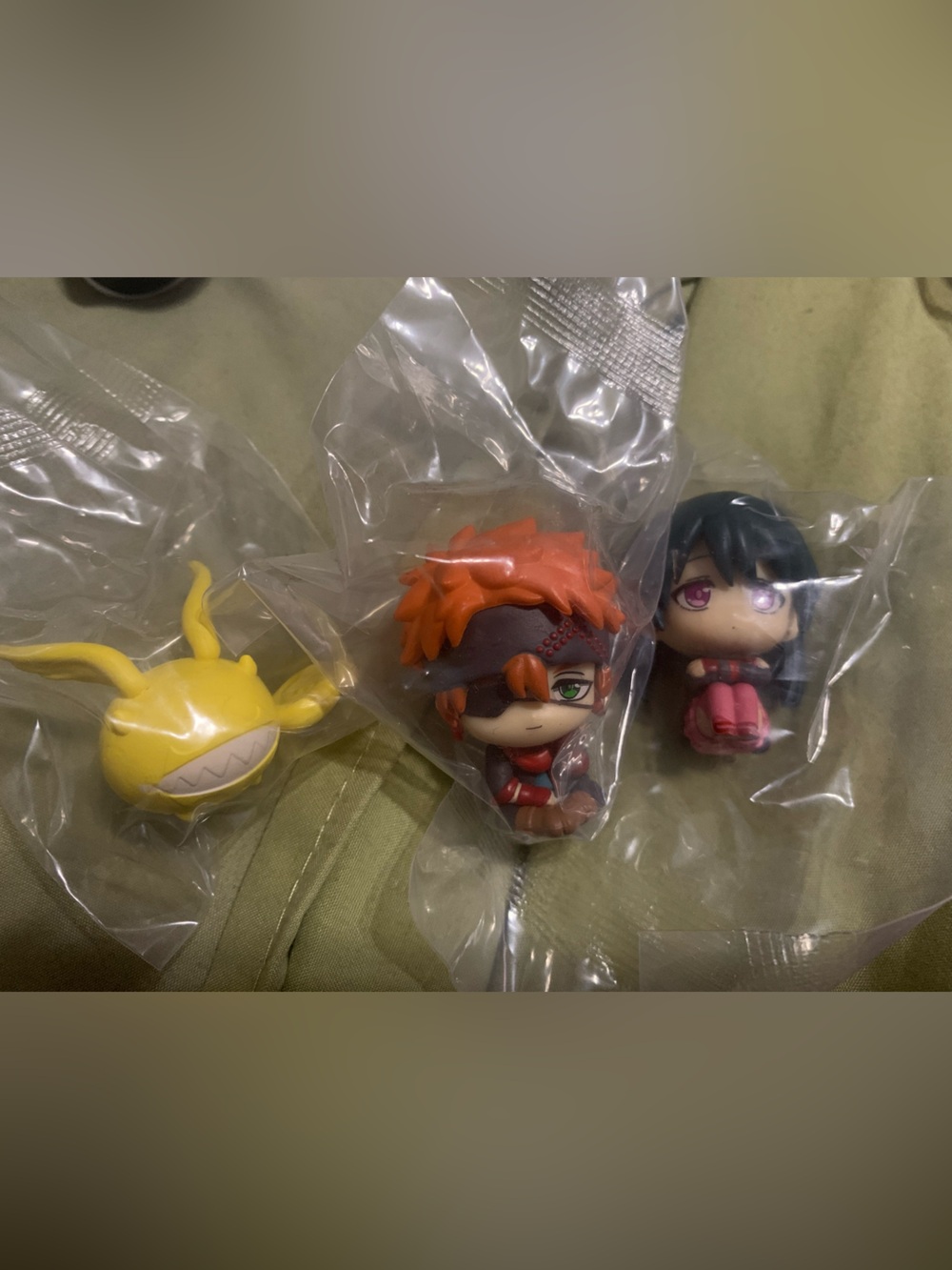 D. Gray-Man anime gachapon mini figures (Timcampy, Lenalee, Lavi)